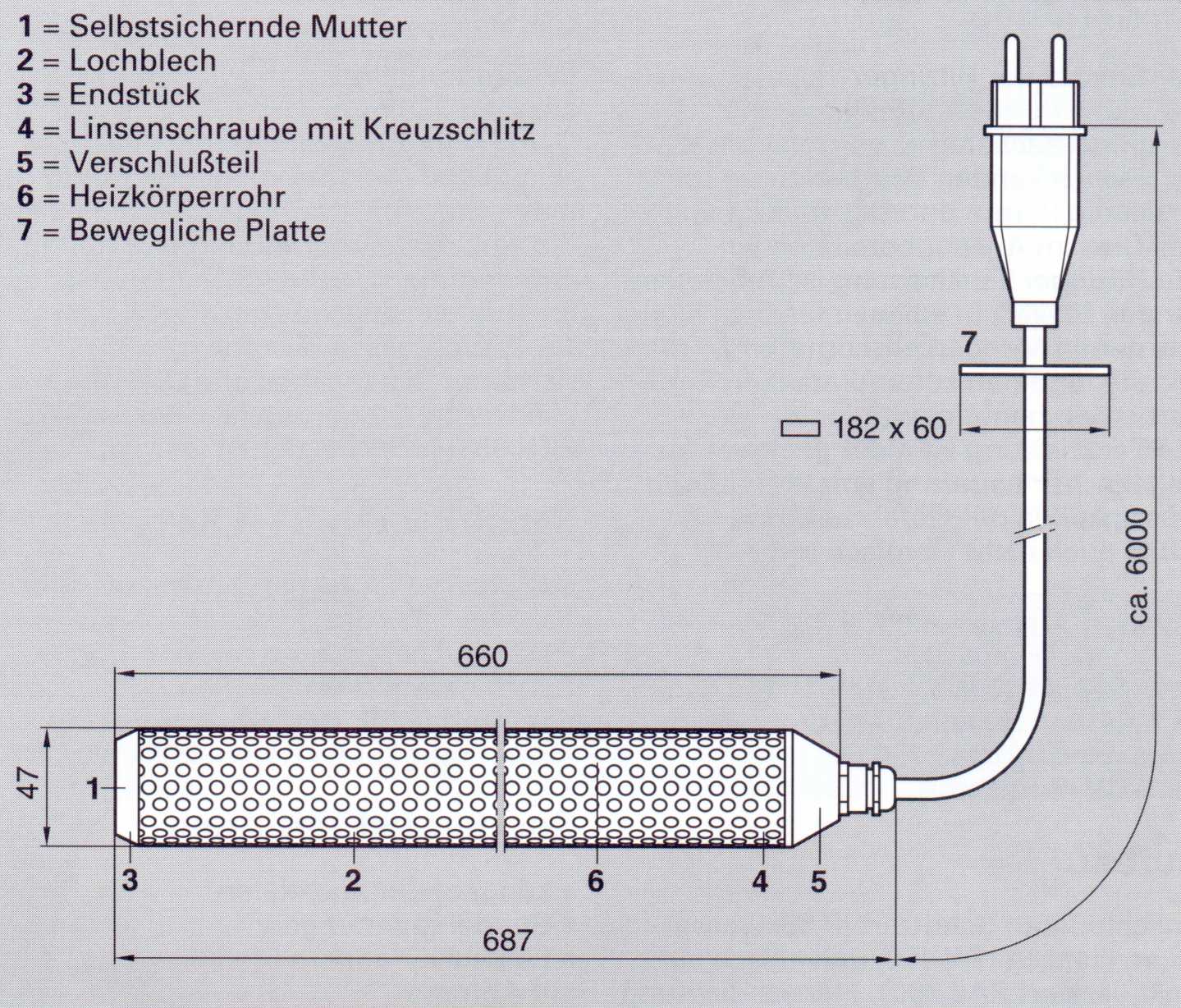 Service Tankheizung Edelstahl IP 68, wasserdicht, Stahl, Kunststoff